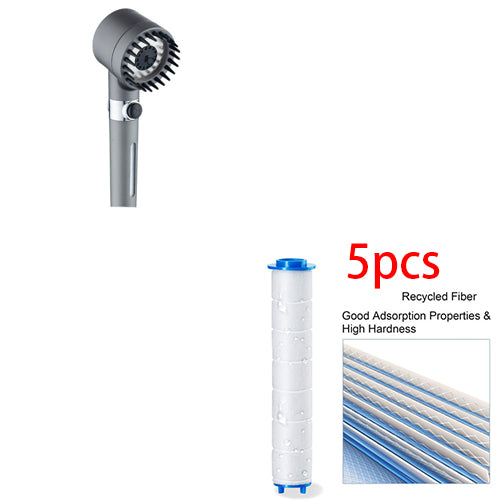 3 Modes Shower Head High Pressure Showerhead Portable Filter Rainfall