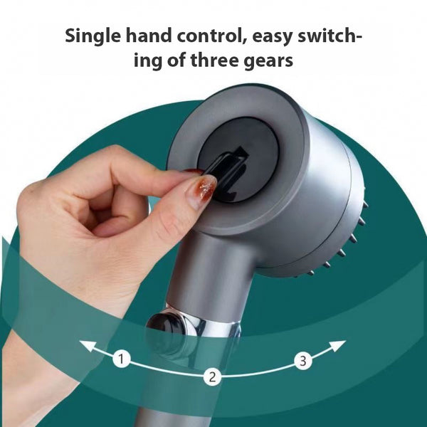 3 Modes Shower Head High Pressure Showerhead Portable Filter Rainfall