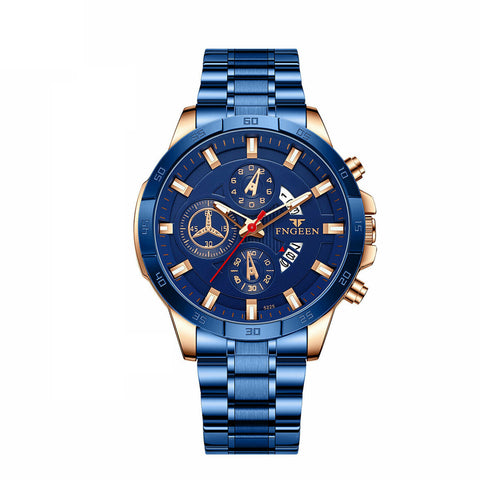 Waterproof Men Quartz Analog Watch Classic Stainless Steel Business Wristwatch - FREE SHIPPING